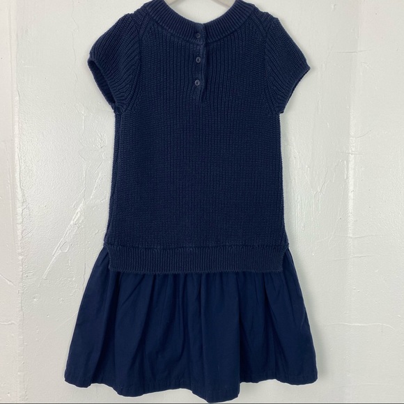 Janie & Jack Navy Blue Drop Waist Sweater dress - Picture 2 of 7